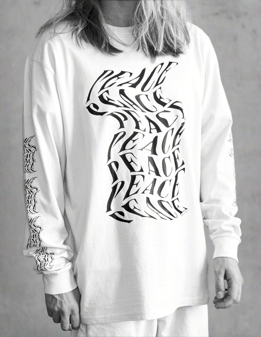 Peace III | Raw Natural White Long Sleeve