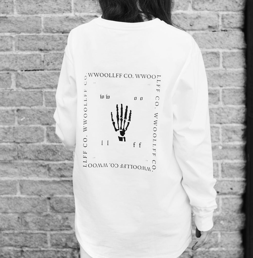 WWOOLLFF Hand | White Long Sleeve